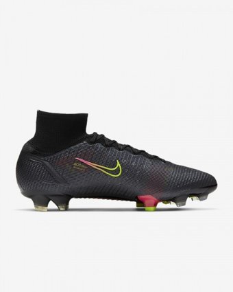 Nike Mercurial Superfly 8 Elite FG CV0958-090 Bağcıklı Çivili Krampon Siyah