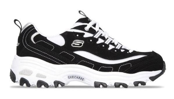 Skechers D'Lites Biggest Fan 11930-BKW Ortopedik Bağcıklı Kadın Günlük Ayakkabı Siyah