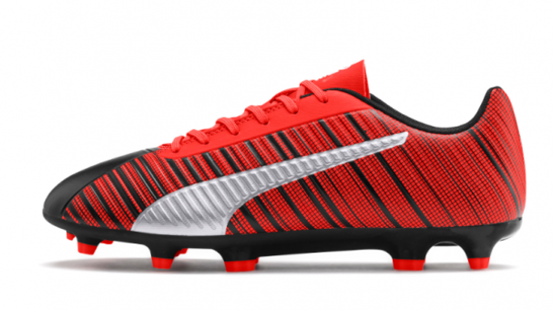 Puma One 5.4 FG/AG 105605-01 Bağcıklı Çivili Krampon Kırmızı