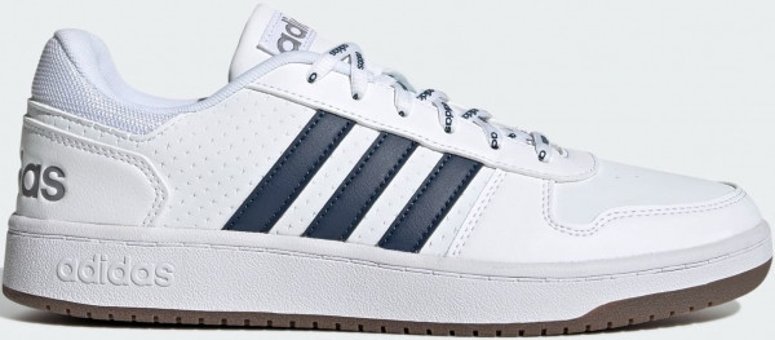 Adidas Hoops 2.0 GZ7969 Ortopedik Bağcıklı Erkek Basketbol Ayakkabısı Beyaz