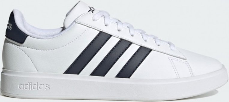 Adidas Grand Court Cloudfoam Lifestyle Court Comfort GW9199 Ortopedik Bağcıklı Erkek Günlük Ayakkabı Beyaz