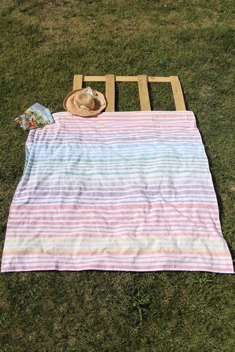 Baveno Outlet 150x150 cm Pamuklu Plaj Havlusu Çok Renkli