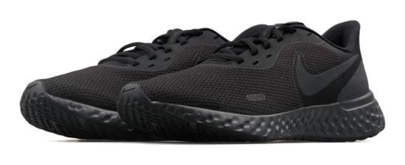 Nike Revolution 5 BQ5671-001 Bağcıklı Kadın Koşu Ayakkabısı Siyah
