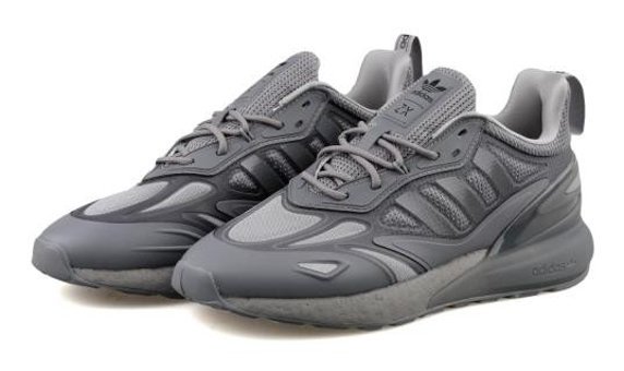 Adidas ZX 2K Boost 2.0 GZ7742 Ortopedik Bağcıklı Erkek Günlük Ayakkabı Gri