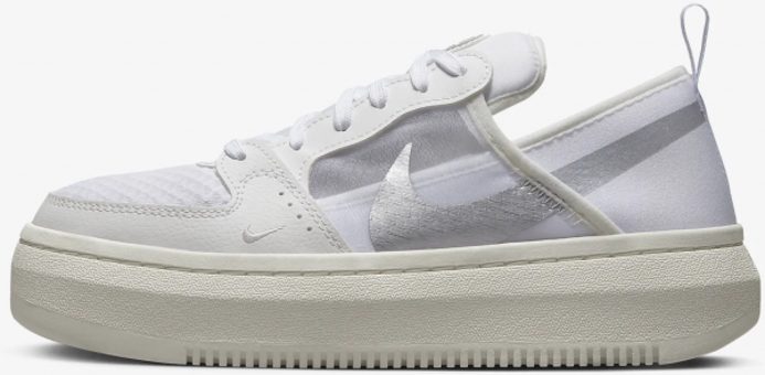 Nike Court Vision Alta CW6536-102 Bağcıklı Kadın Günlük Ayakkabı Beyaz