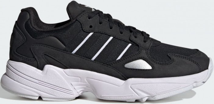 Adidas Falcon IG8301 Ortopedik Bağcıklı Kadın Günlük Ayakkabı Siyah