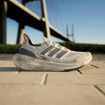 Adidas Ultraboost Light IE5978 Ortopedik Bağcıklı Unisex Koşu Ayakkabısı Bej