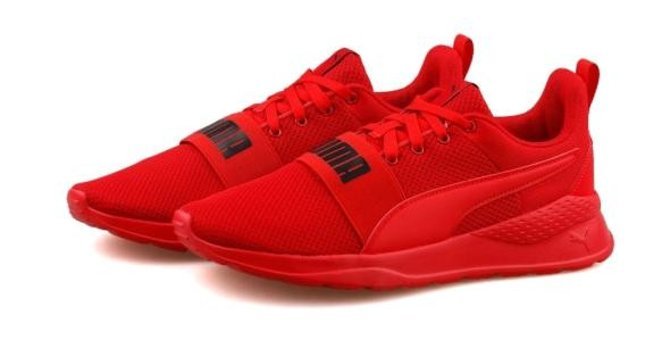 Puma Anzarun Lite Bold 372362-04 Bağcıklı Erkek Günlük Ayakkabı Kırmızı