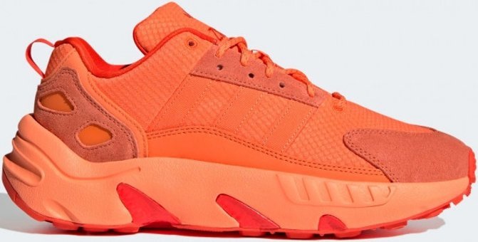 Adidas ZX 22 Boost GY6699 Ortopedik Bağcıklı Unisex Koşu Ayakkabısı Turuncu
