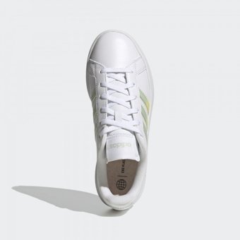 Adidas Grand Court Base Beyond GY9631 Bağcıklı Kadın Günlük Ayakkabı Beyaz