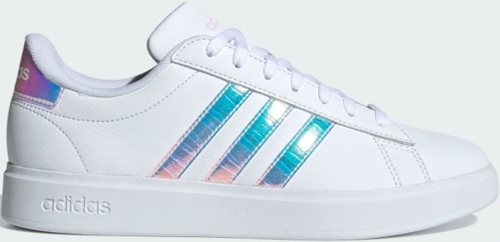 Adidas Grand Court 2.0 ID2989 Ortopedik Bağcıklı Kadın Günlük Ayakkabı Beyaz
