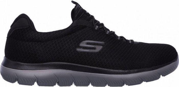 Skechers Summits 52811-BKCC Ortopedik Lastik Bağcıklı Erkek Antrenman Ayakkabısı Siyah