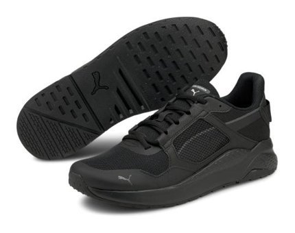 Puma Anzarun Grid 368865-01 Ortopedik Bağcıklı Erkek Günlük Ayakkabı Siyah