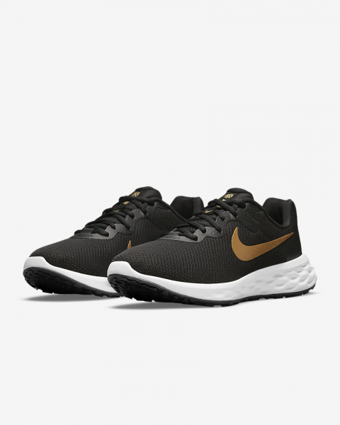 Nike Revolution 6 Next Nature DC3728-002 Bağcıklı Erkek Koşu Ayakkabısı Siyah