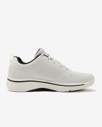 Skechers Go Walk Arch Fit - Idyllic 216116-WBRD Ortopedik Bağcıklı Erkek Yürüyüş Ayakkabısı Beyaz