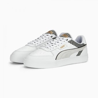 Puma Caven Dime Houndstooth 389329-01 Bağcıklı Erkek Günlük Ayakkabı Beyaz