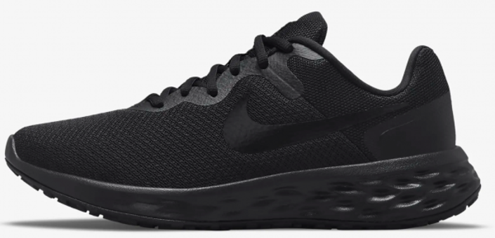 Nike Revolution 6 Next Nature DC3729-001 Bağcıklı Kadın Koşu Ayakkabısı Siyah