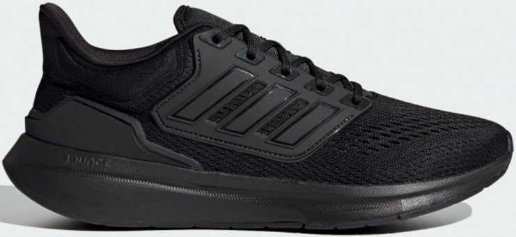 Adidas EQ21 H00521 Ortopedik Bağcıklı Erkek Koşu Ayakkabısı Siyah
