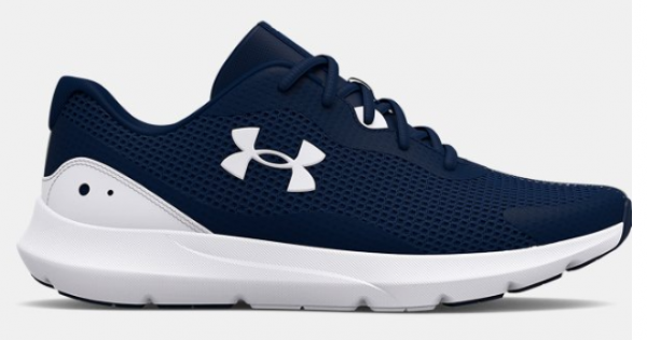 Under Armour Surge 3 3024883-400 Ortopedik Bağcıklı Erkek Koşu Ayakkabısı Lacivert