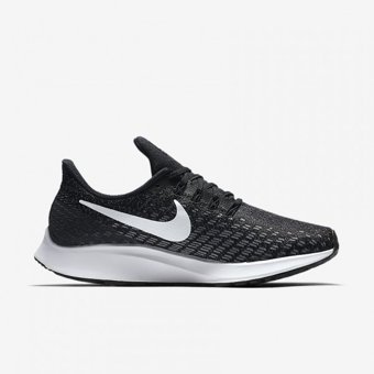 Nike Air Zoom Pegasus 35 942855-001 Ortopedik Bağcıklı Kayık Taban Kadın Koşu Ayakkabısı Siyah