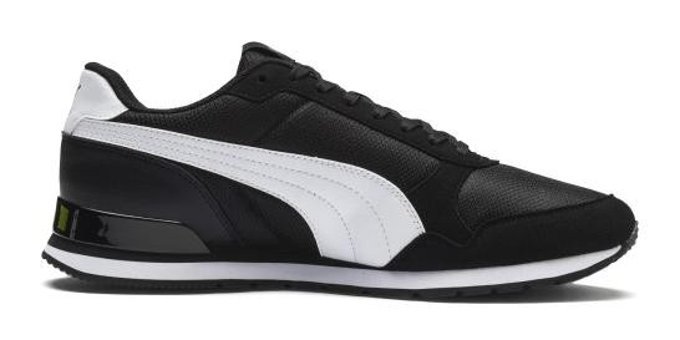 Puma ST Runner V2 Mesh 366811-05 Bağcıklı Erkek Günlük Ayakkabı Siyah
