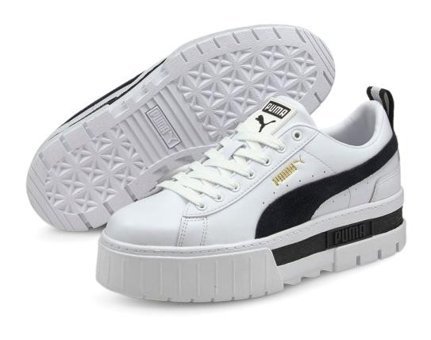 Puma Mayze 381983-01 Bağcıklı Kadın Günlük Ayakkabı Beyaz
