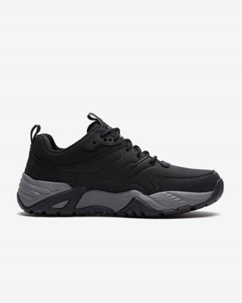Skechers Arch Fit Recon Cadell 204409-BLK Ortopedik Bağcıklı Erkek Günlük Ayakkabı Siyah