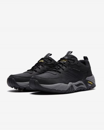 Skechers Arch Fit Recon Cadell 204409-BLK Ortopedik Bağcıklı Erkek Günlük Ayakkabı Siyah