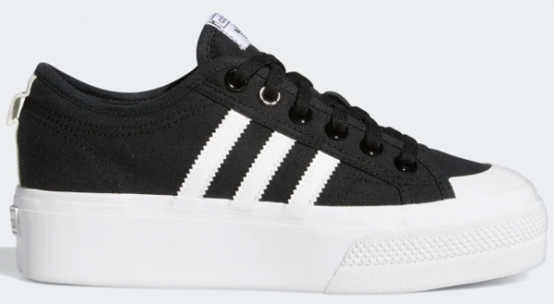 Adidas Nizza Platform FV5321 Bağcıklı Kadın Günlük Ayakkabı Siyah
