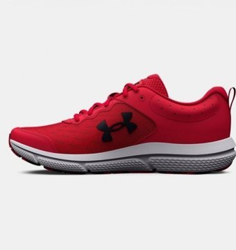 Under Armour Charged Assert 10 3026175-600 Ortopedik Bağcıklı Erkek Koşu Ayakkabısı Kırmızı