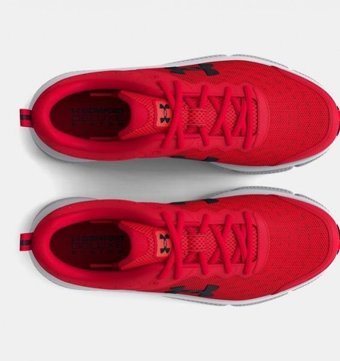 Under Armour Charged Assert 10 3026175-600 Ortopedik Bağcıklı Erkek Koşu Ayakkabısı Kırmızı