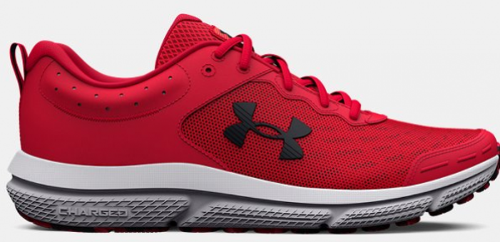 Under Armour Charged Assert 10 3026175-600 Ortopedik Bağcıklı Erkek Koşu Ayakkabısı Kırmızı