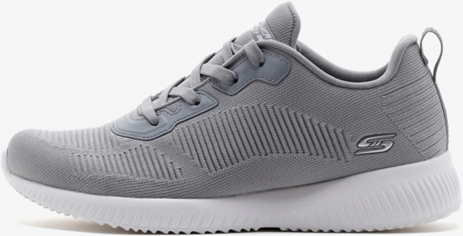 Skechers Bobs Squad Tough Talk 32504-GRY Ortopedik Bağcıklı Kadın Günlük Ayakkabı Gri