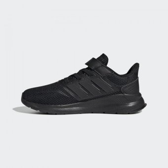Adidas Run Falcon EG1584 Bağcıklı-Cırtlı Erkek Çocuk Koşu Ayakkabısı Siyah
