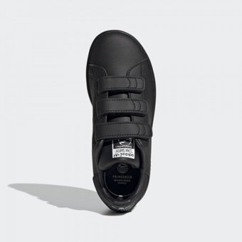 Adidas Stan Smith FY0969 Ortopedik Cırtlı Erkek Çocuk Günlük Ayakkabı Siyah
