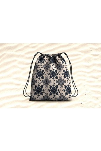 Safe Home Motif Polyester Plaj Havlusu Çok Renkli