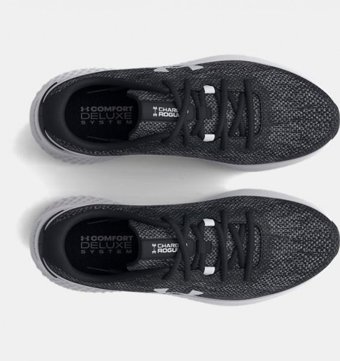 Under Armour Charged Rogue 3 Storm 3026140-001 Ortopedik Bağcıklı Erkek Koşu Ayakkabısı Siyah