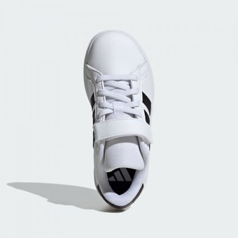 Adidas Grand Court 2.0 IH5529 Bağcıklı-Cırtlı Erkek Çocuk Günlük Ayakkabı Beyaz