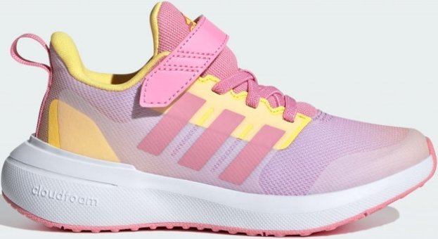 Adidas FortaRun 2.0 Cloudfoam IE3398 Ortopedik Bağcıklı-Cırtlı Kız Çocuk Koşu Ayakkabısı Pembe