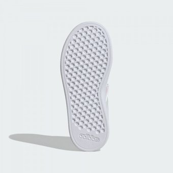 Adidas Grand Court 2.0 IE5993 Ortopedik Bağcıklı-Cırtlı Kız Çocuk Günlük Ayakkabı Beyaz