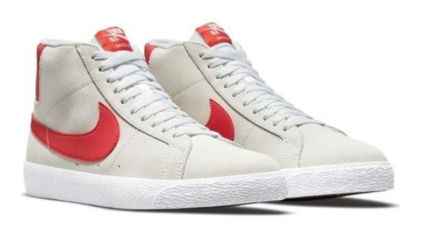 Nike SB Zoom Blazer Mid 864349-108 Bağcıklı Unisex Kaykay Ayakkabısı Gri