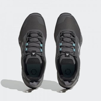 Adidas Eastrail 2.0 RAIN.RDY HQ0932 Ortopedik Su Geçirmez Bağcıklı Traxion Kadın Yürüyüş Ayakkabısı Gri
