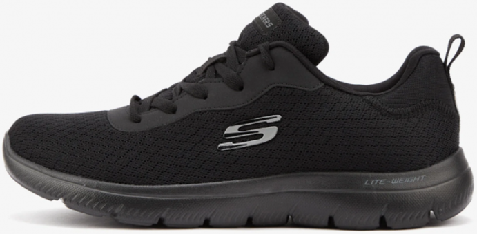 Skechers Summits Face To Face 88888316TK-BBK Ortopedik Bağcıklı Kadın Günlük Ayakkabı Siyah