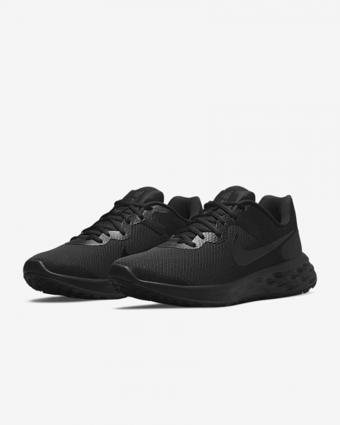 Nike Revolution 6 Next Nature DC3728-001 Bağcıklı Erkek Koşu Ayakkabısı Siyah