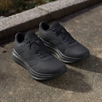 Adidas Galaxy 7 ID8757 Ortopedik Bağcıklı TPU Unisex Koşu Ayakkabısı Siyah