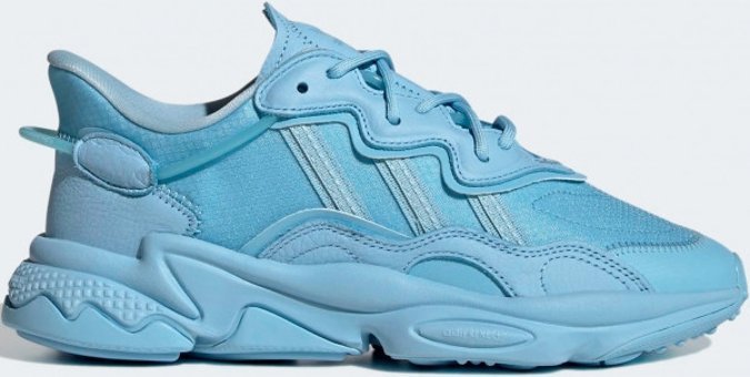 Adidas Ozweego HQ8863 Ortopedik Bağcıklı Kadın Günlük Ayakkabı Mavi
