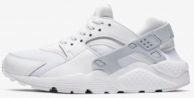 Nike Huarache Run 654275-110 Bağcıklı Erkek Çocuk Günlük Ayakkabı Beyaz
