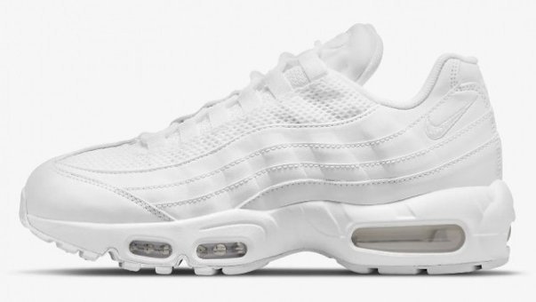 Nike Air Max 95 DH8015-100 Ortopedik Bağcıklı Kadın Günlük Ayakkabı Beyaz