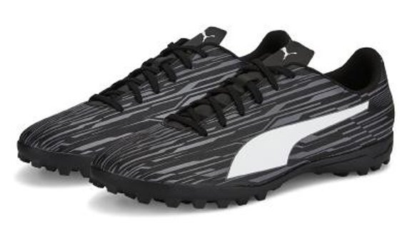 Puma Rapido III TT 106574-02 Bağcıklı Halı Saha Ayakkabısı Siyah