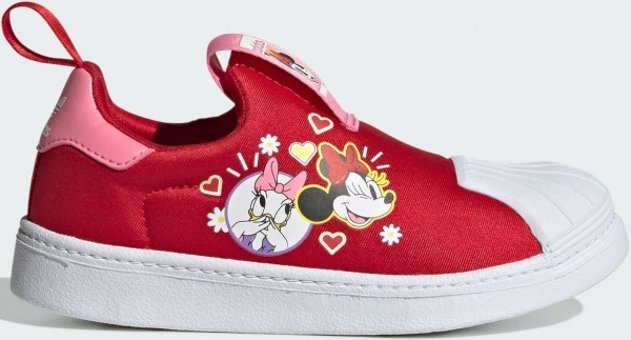 Adidas X Disney Mickey Superstar 360 ID9708 Ortopedik Bağcıksız Eva Kız Çocuk Günlük Ayakkabı Kırmızı